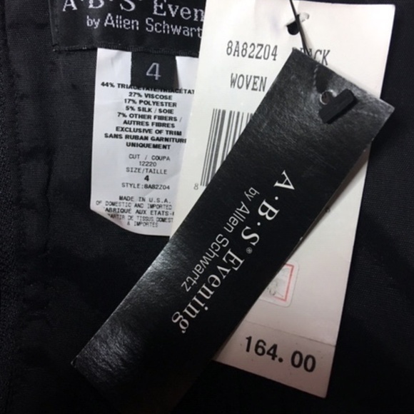 ABS Evening Plush Velvet & Lace Boned Corset Bustier Top Dress Allen Schwarch - Picture 7 of 10